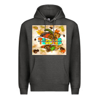 Charcoal Heather fall teacher pumpkin Premium Hoodie - TumblerDesignByShophia