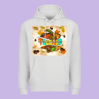 Fall Teacher Pumpkin Premium Hoodie Designed By Tumblerdesignbyshophia