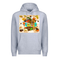 Heather Grey fall teacher pumpkin Premium Hoodie - TumblerDesignByShophia