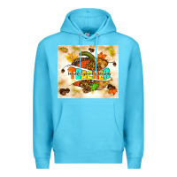 Ocean Blue fall teacher pumpkin Premium Hoodie - TumblerDesignByShophia