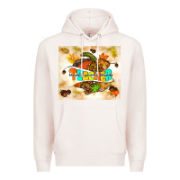 Pale Pink fall teacher pumpkin Premium Hoodie - TumblerDesignByShophia