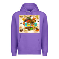Purple fall teacher pumpkin Premium Hoodie - TumblerDesignByShophia