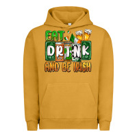 Pigment Peanut Butter St. Patrick's Eat drink and be Irish Urban Hoodie - OliviaCreatesArt
