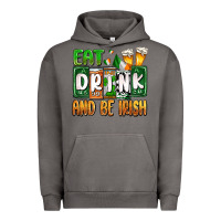 Pigment Tornado St. Patrick's Eat drink and be Irish Urban Hoodie - OliviaCreatesArt