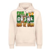 Sandshell St. Patrick's Eat drink and be Irish Urban Hoodie - OliviaCreatesArt