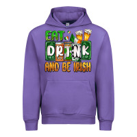 Tulip St. Patrick's Eat drink and be Irish Urban Hoodie - OliviaCreatesArt