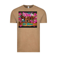 Vintage Coffee be mine valentine's day cow Vintage Tee - Jasminsmagicworld