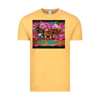 Vintage Mustard be mine valentine's day cow Vintage Tee - Jasminsmagicworld