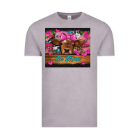 Vintage Zinc be mine valentine's day cow Vintage Tee - Jasminsmagicworld