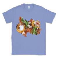 Colony Blue horseshoe cowhide cactus patch Classic Tee - AdoDesignShop