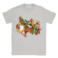 Moon Dust horseshoe cowhide cactus patch Classic Tee - AdoDesignShop