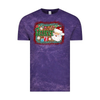 Cloud Purple believe santa Vintage Tee - AdoDesignShop