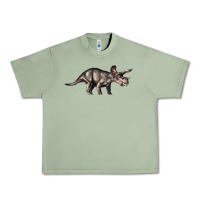 Oil Green Triceratops Horridus Urban Heavy Tee - LillyAllenDesigns