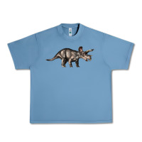 Pebble Blue Triceratops Horridus Urban Heavy Tee - LillyAllenDesigns