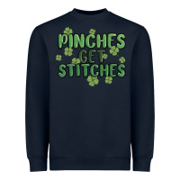 Navy pinches get stitches Heavyweight Sweatshirt - MaliasSmallBusiness