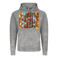 Cloud Rock western horses roses and bullskulls wıth cowhide amd serape brushstro Vintage Hoodie - Artiststas