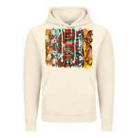 Vintage Artic western horses roses and bullskulls wıth cowhide amd serape brushstro Vintage Hoodie - Artiststas