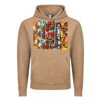 Vintage Coffee western horses roses and bullskulls wıth cowhide amd serape brushstro Vintage Hoodie - Artiststas