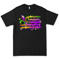 Black mardi gras flag Premium Tee - RacoonDesign