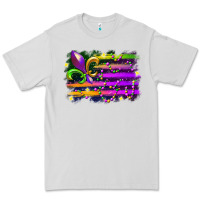 Dove Grey mardi gras flag Premium Tee - RacoonDesign