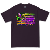 Plum mardi gras flag Premium Tee - RacoonDesign