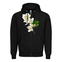 Black Mock Oranges Zipper Hoodie - LillyAllenDesigns