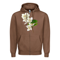 Chestnut Mock Oranges Zipper Hoodie - LillyAllenDesigns