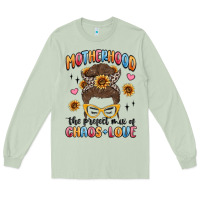 Matcha motherhood the perfect mix of chaos and love Long Sleeve Tee - MaliasSmallBusiness