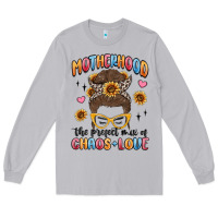 Moon Dust motherhood the perfect mix of chaos and love Long Sleeve Tee - MaliasSmallBusiness