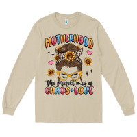 Mushroom motherhood the perfect mix of chaos and love Long Sleeve Tee - MaliasSmallBusiness