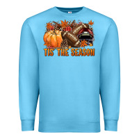 Ocean Blue Tis' the season Football and maroon helmet Premium Sweatshirt - NancyCooperArtShop