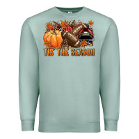 Seafoam Tis' the season Football and maroon helmet Premium Sweatshirt - NancyCooperArtShop