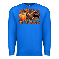 True Royal Tis' the season Football and maroon helmet Premium Sweatshirt - NancyCooperArtShop