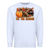 White Tis' the season Football and maroon helmet Premium Sweatshirt - NancyCooperArtShop