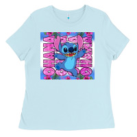Baby Blue stitch ohana Ladies Tee - Zillion Design Studio