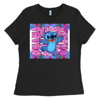 Black stitch ohana Ladies Tee - Zillion Design Studio
