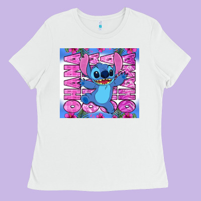 Stitch Ohana Ladies Tee Designed By Zillion Design Studio