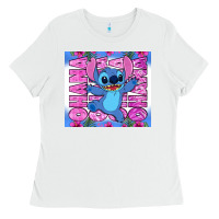 White stitch ohana Ladies Tee - Zillion Design Studio