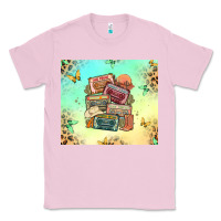 Bubblegum Pink country cassette tapes Classic Tee - MaliasSmallBusiness