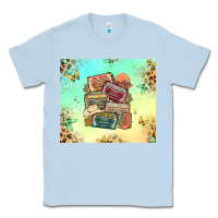 Dusty Blue country cassette tapes Classic Tee - MaliasSmallBusiness