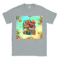Heather Grey country cassette tapes Classic Tee - MaliasSmallBusiness