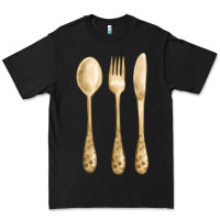 Black spoon fork knife fa element Premium Tee - FaDigitalArtStudio