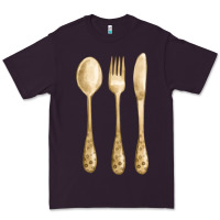 Plum spoon fork knife fa element Premium Tee - FaDigitalArtStudio