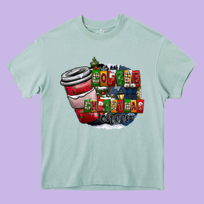 Coffe Heavy Core Tee Designed By Cowhidedigitalart