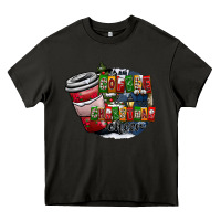 Asphalt coffe Heavy Core Tee - CowhideDigitalArt