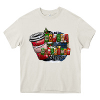 Cream coffe Heavy Core Tee - CowhideDigitalArt