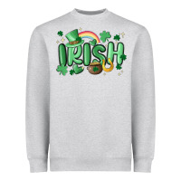 Heather Grey irish Heavyweight Sweatshirt - MaliasSmallBusiness