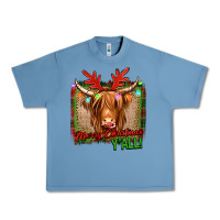 Pebble Blue merry christmas y'all highland cow Urban Heavy Tee - Jasminsmagicworld