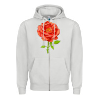 Dove Grey All A Twitter Rose Zipper Hoodie - LillyAllenDesigns