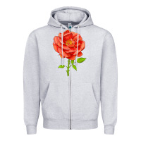 Heather Grey All A Twitter Rose Zipper Hoodie - LillyAllenDesigns